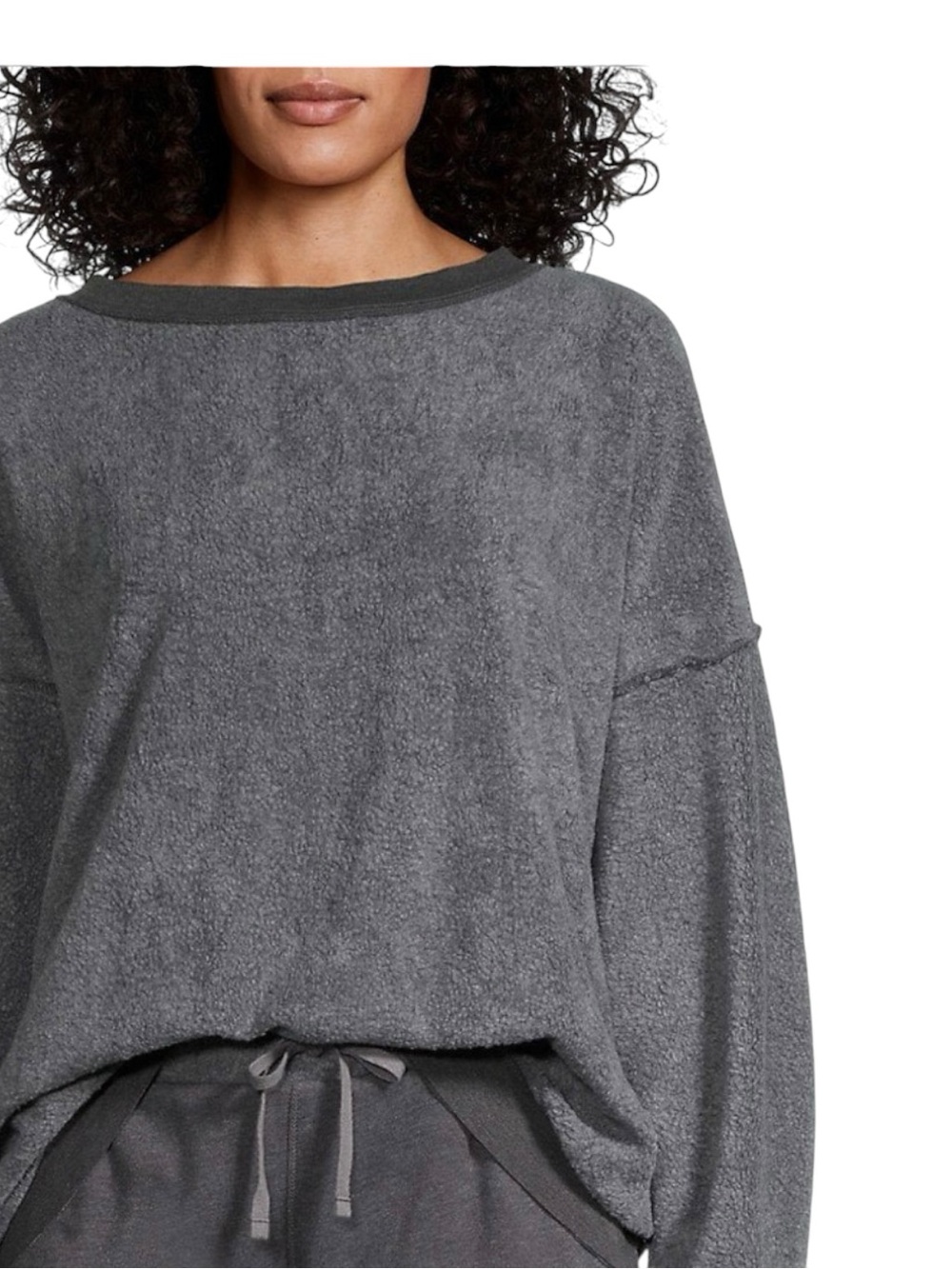 Free People Movement Gray Kelly Crewneck Sweatshirt Women's Size XS